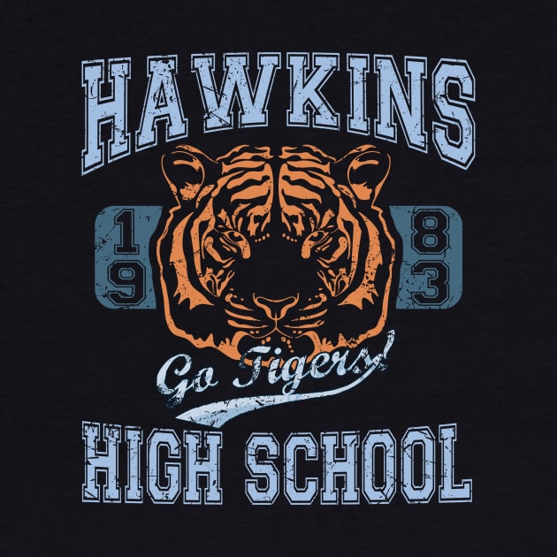 Stranger Things Tee - Go Tigers! by KennefRiggles